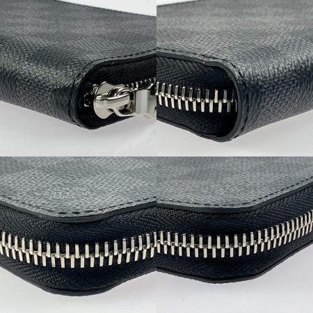  LOUIS VUITTON ルイヴィトン ダミエ・グラフィット ジッピーウォレット・ヴェルティカル N63095 ブラック