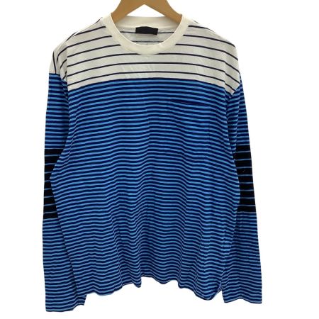 PRADA プラダ プラダ メンズ 長袖カットソー ロングTシャツ SUZE XL ブルー