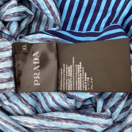 PRADA プラダ プラダ メンズ 長袖カットソー ロングTシャツ SUZE XL ブルー