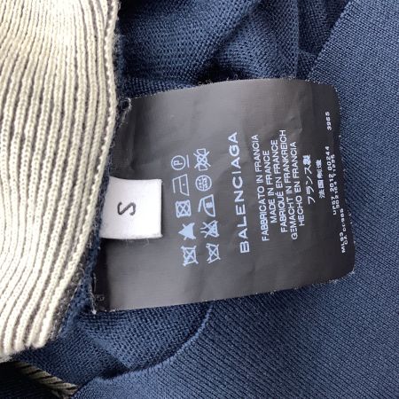 BALENCIAGA バレンシアガ メンズ Vネックニット SIZE S ネイビー