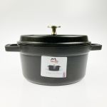 ▽▽ STAUB ストウブ ピコ・ココット ラウンド 40509-487 ブラック 未使用品 Bランク