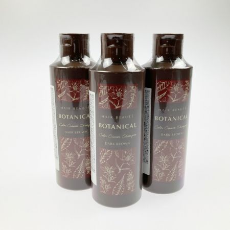   ヘアボーテ ボタニカル カラークリームシャンプー ダークブラウン 200mL 3本セット 未開封品