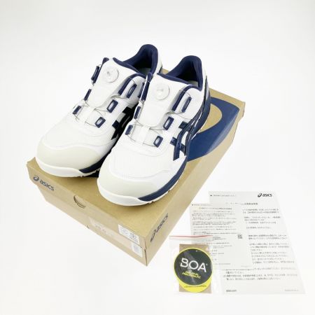  asics アシックス 安全靴 WINJOB CP209 BOA 28.0cm 1271A029-102 ホワイト×ネイビー 開封未使用品