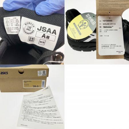  asics アシックス 安全靴 WINJOB CP113 WIDE 28.0cm 1273A055-001 ブラック 開封未使用品