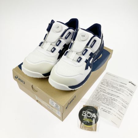  asics アシックス 安全靴 WINJOB CP209 BOA 25.5cm 1271A029-102 ホワイト×ネイビー 開封未使用品