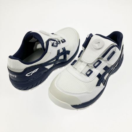  asics アシックス 安全靴 WINJOB CP209 BOA 25.0cm 1271A029-102 ホワイト×ネイビー 開封未使用品