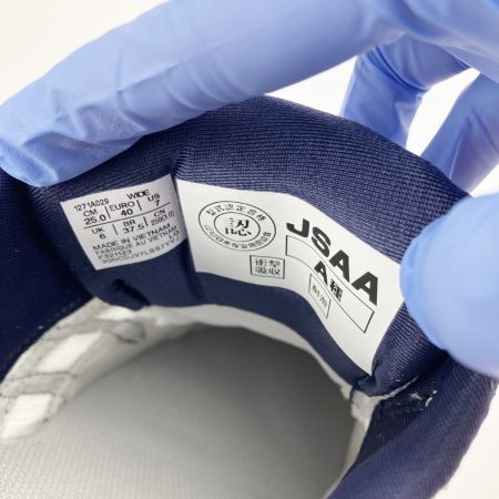  asics アシックス 安全靴 WINJOB CP209 BOA 25.0cm 1271A029-102 ホワイト×ネイビー 開封未使用品