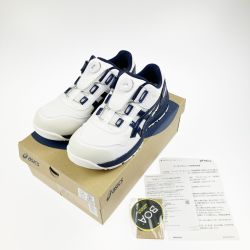 ▽▽ asics アシックス 安全靴 WINJOB CP209 BOA 26.0cm 1271A029-102 ホワイト×ネイビー 開封未使用品 Sランク