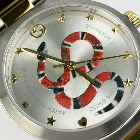 GUCCI グッチ Gタイムレス スネーク クォーツ 126.4