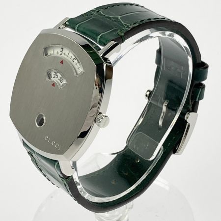  GUCCI グッチ グリップ クォーツ アリゲーターストラップ 157.3