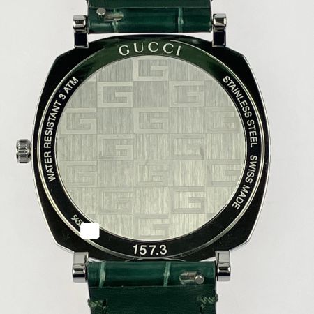  GUCCI グッチ グリップ クォーツ アリゲーターストラップ 157.3