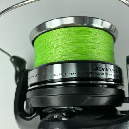  SHIMANO シマノ スピニングリール AERO C14 4000XG 夢屋ハンドルノブ変更済  03129