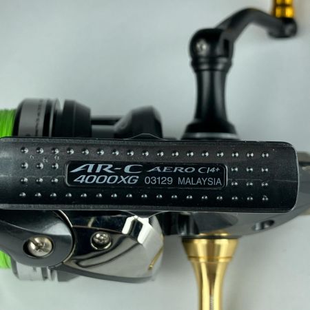 SHIMANO シマノ スピニングリール AERO C14 4000XG 夢屋ハンドルノブ変更済  03129