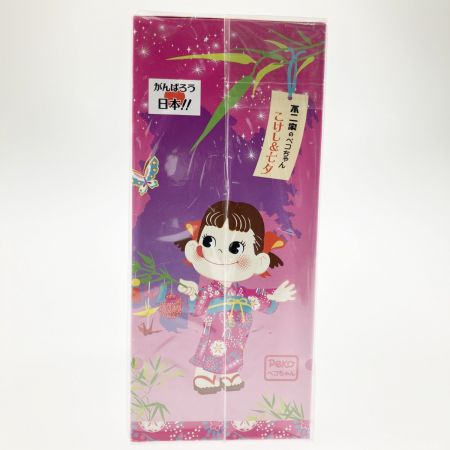   不二家 こけし＆七夕ぺこちゃん人形 がんばろう日本 宮城 仙台 懸賞当選品 非売品 未開封品
