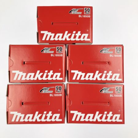  MAKITA マキタ リチウムイオンバッテリ 18V 5.0Ah 5個セット BL1850B