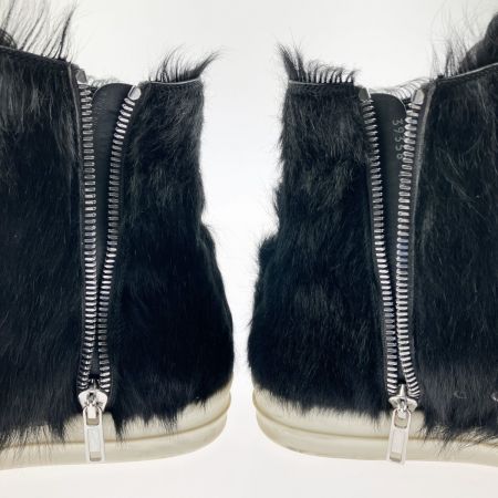  RICK OWENS リックオーウェンス ハイカットスニーカーRR02B2890LHL カウヘアー 44 RR02B2890 ブラック