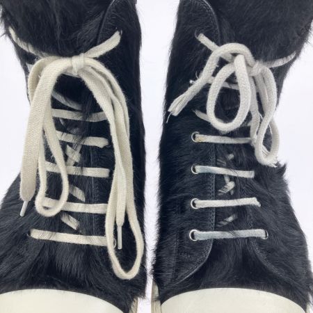  RICK OWENS リックオーウェンス ハイカットスニーカーRR02B2890LHL カウヘアー 44 RR02B2890 ブラック
