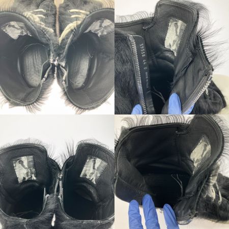  RICK OWENS リックオーウェンス ハイカットスニーカーRR02B2890LHL カウヘアー 44 RR02B2890 ブラック