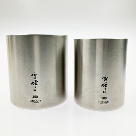  snowpeak スノーピーク スタッキングマグ 真空雪峰 300/450 マット セット