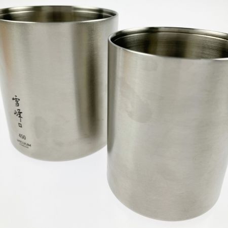  snowpeak スノーピーク スタッキングマグ 真空雪峰 300/450 マット セット