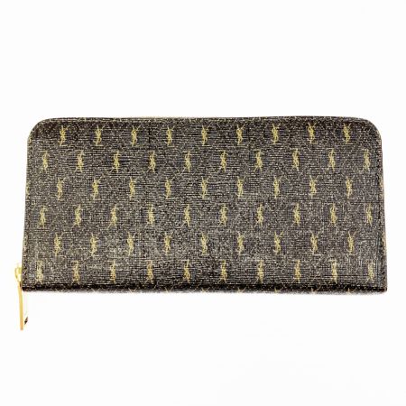  Yves Saint Laurent イブサンローラン ラウンドファスナー財布 664491 ブラウン