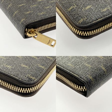  Yves Saint Laurent イブサンローラン ラウンドファスナー財布 664491 ブラウン