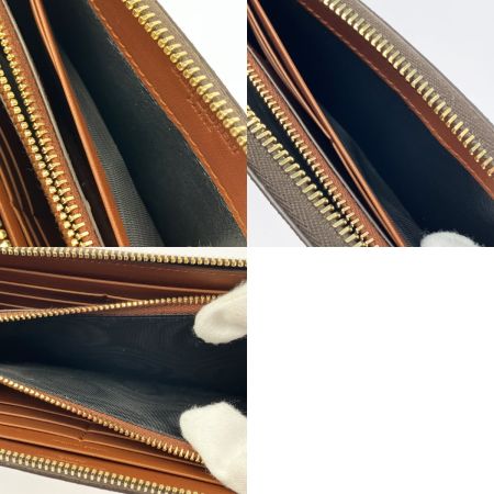  Yves Saint Laurent イブサンローラン ラウンドファスナー財布 664491 ブラウン