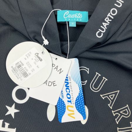  CUARTO UNITED レディース ゴルフウェア 半袖 UVカット M ブラック