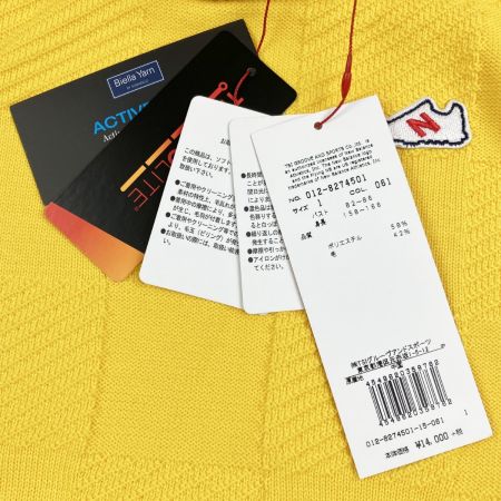  NEW BALANCE ニュー・バランス レディース ゴルフウェア タートルネック ニット 012-8274501 イエロー 開封未使用品