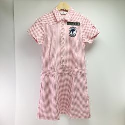 ▽▽ Munsingwear マンシングウェア レディース ギンガムチェック ワンピース ピンク 開封未使用品 Sランク