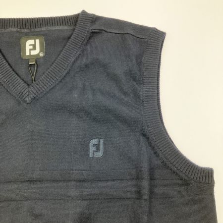   FJ メンズ ゴルフウェア サマーニット ベスト 吸汗速乾 FJ-S21-M02 ネイビー 開封未使用品