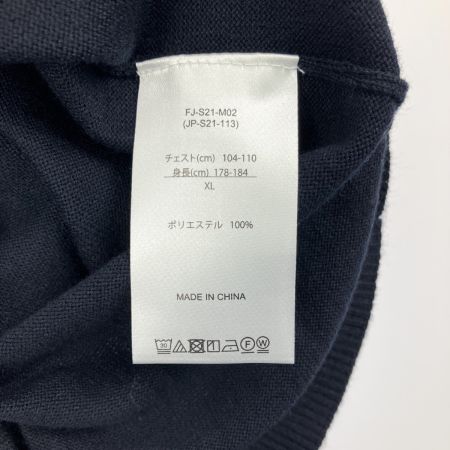   FJ メンズ ゴルフウェア サマーニット ベスト 吸汗速乾 FJ-S21-M02 ネイビー 開封未使用品