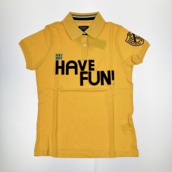 ▽▽ PEARLY GATES パーリーゲイツ レディース ゴルフウェア ロゴ ポロシャツ サイズ１ 055-8160302 イエロー 開封未使用品 Sランク