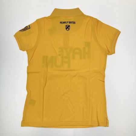  PEARLY GATES パーリーゲイツ レディース ゴルフウェア ロゴ ポロシャツ サイズ１ 055-8160302 イエロー 開封未使用品