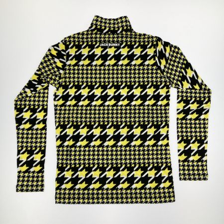  Jack Bunny!! ジャックバニー レディース モックネック 長袖 カットソー  263-1266906 イエロー×ブラック 開封未使用品