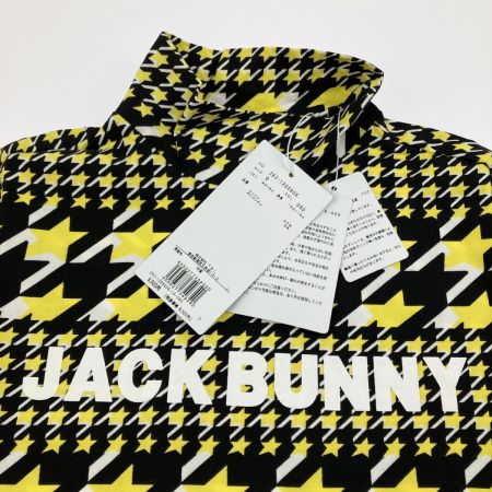  Jack Bunny!! ジャックバニー レディース モックネック 長袖 カットソー  263-1266906 イエロー×ブラック 開封未使用品