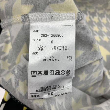  Jack Bunny!! ジャックバニー レディース モックネック 長袖 カットソー  263-1266906 イエロー×ブラック 開封未使用品