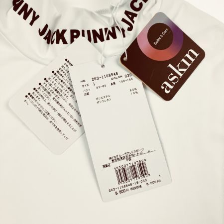  Jack Bunny!! ジャックバニー レディース 長袖 UV アンダーウェア サイズ１ 263-1166546 ホワイト 開封未使用品