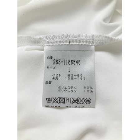  Jack Bunny!! ジャックバニー レディース 長袖 UV アンダーウェア サイズ１ 263-1166546 ホワイト 開封未使用品