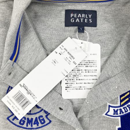 PEARLY GATES パーリーゲイツ レディース  ゴルフウェア ポロシャツ 055-8260802 グレー 開封未使用品