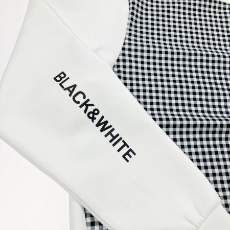  black&white ブラックアンドホワイト レディース ゴルフウェア ギンガムチェック トレーナー スウェット LL 開封未使用品
