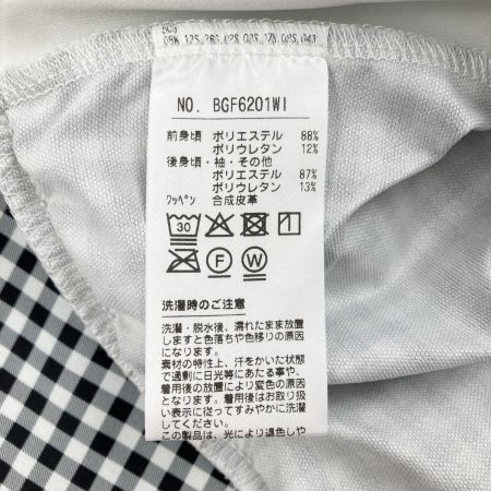  black&white ブラックアンドホワイト レディース ゴルフウェア ギンガムチェック トレーナー スウェット LL 開封未使用品