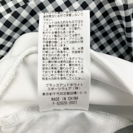  black&white ブラックアンドホワイト レディース ゴルフウェア ギンガムチェック トレーナー スウェット LL 開封未使用品