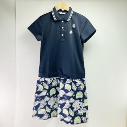 ▽▽ and per se アンパスィー ゴルフウェア ポロワンピース 貝殻モチーフ Mサイズ ネイビー 開封未使用品 Sランク