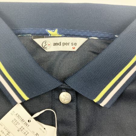  and per se アンパスィー ゴルフウェア ポロワンピース 貝殻モチーフ Mサイズ ネイビー 開封未使用品