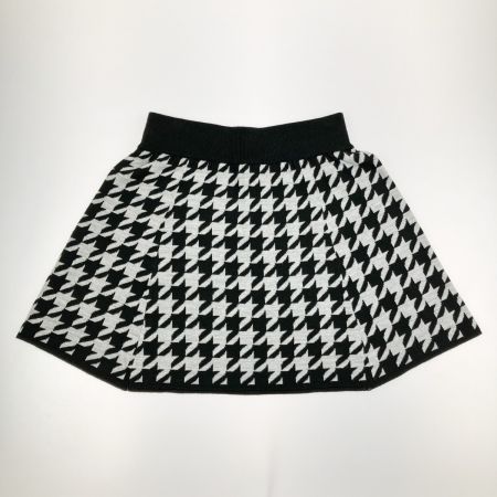  rienda suelta レディース ゴルフウェア ウールスカート 千鳥格子柄 Sサイズ ブラック 開封未使用品
