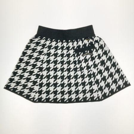  rienda suelta レディース ゴルフウェア ウールスカート 千鳥格子柄 Sサイズ ブラック 開封未使用品