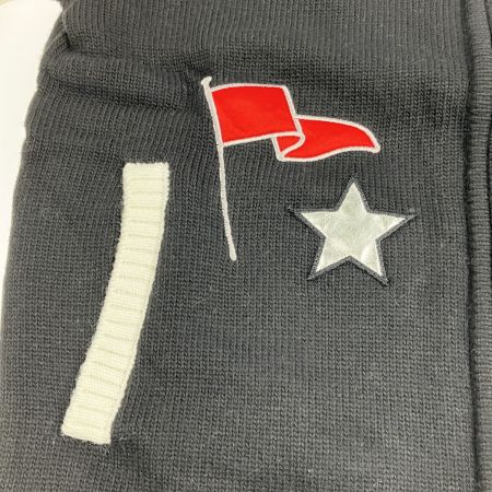  kiss on the green レディース ゴルフウェア ニット ブルゾン スマイルワッペン ブラック 開封未使用品