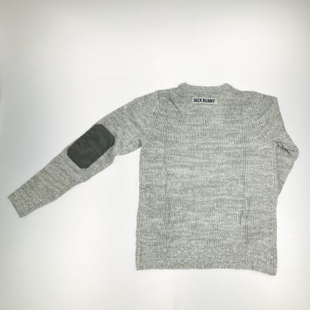  Jack Bunny!! ジャックバニー レディース ゴルフウェア ニット セーター ライトグレー 開封未使用品