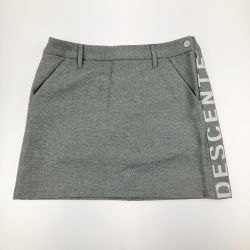 ▽▽ DESCENTE デサント ゴルフウェア インナーパンツ付き スカート M グレー Bランク